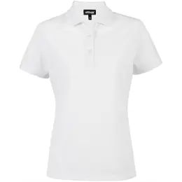 Ladies Exhibit Golf Shirt White